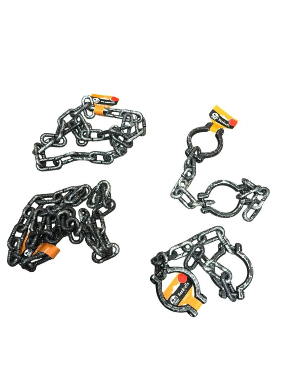 Halloween Black Metallic Shackles Chains Prop Decoration New